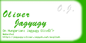 oliver jagyugy business card